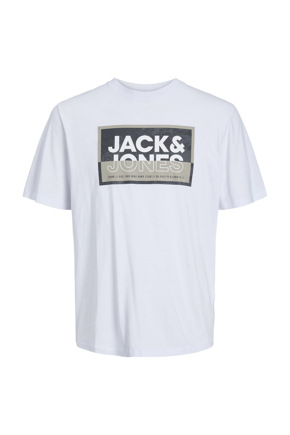 Jack & Jones Erkek Tişört 12253442 Beyaz