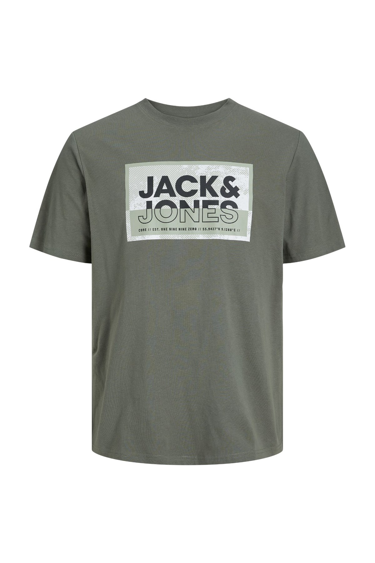 Jack & Jones Erkek Tişört 12253442 Yeşil