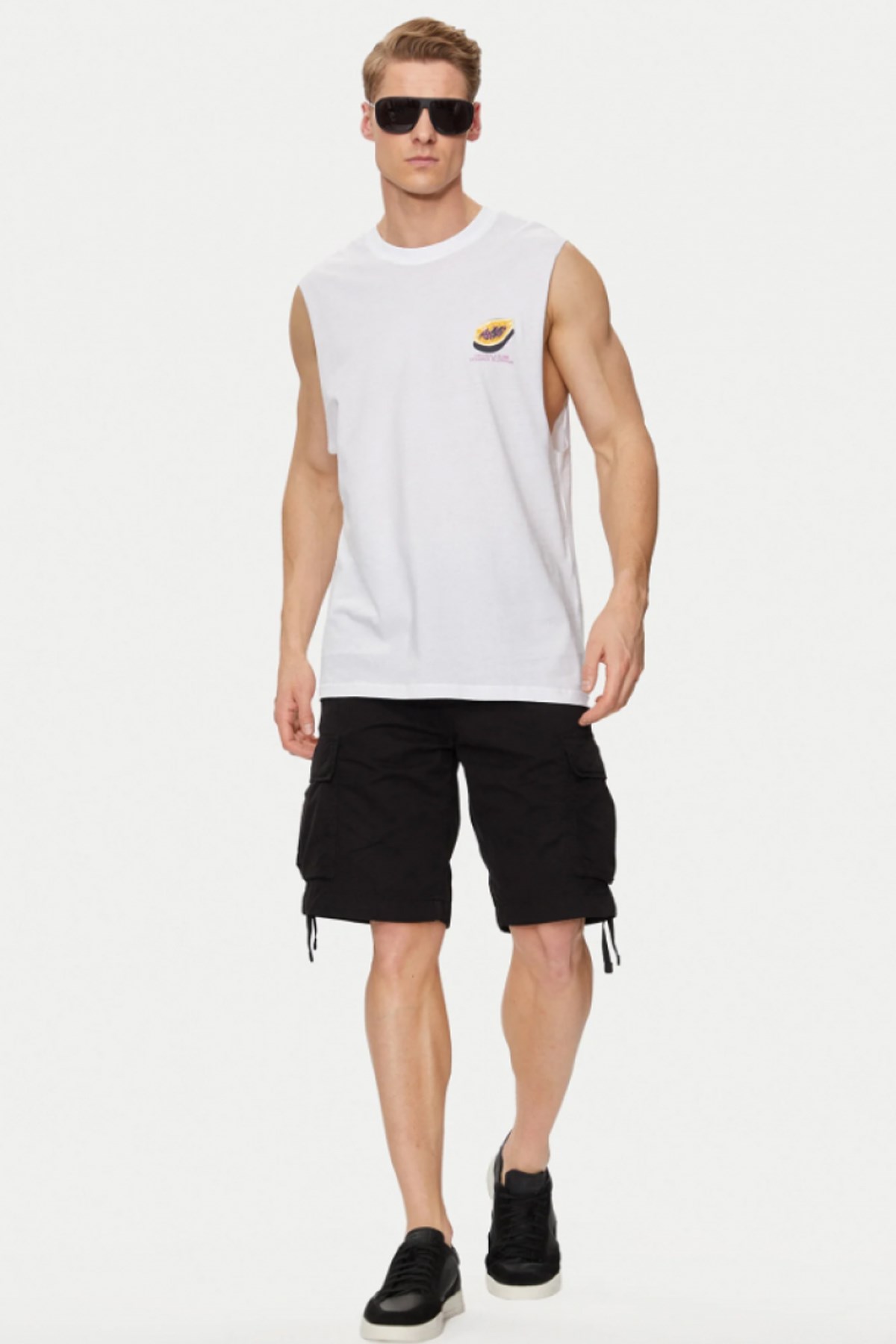 Jack & Jones Erkek Atlet 12253914 Beyaz