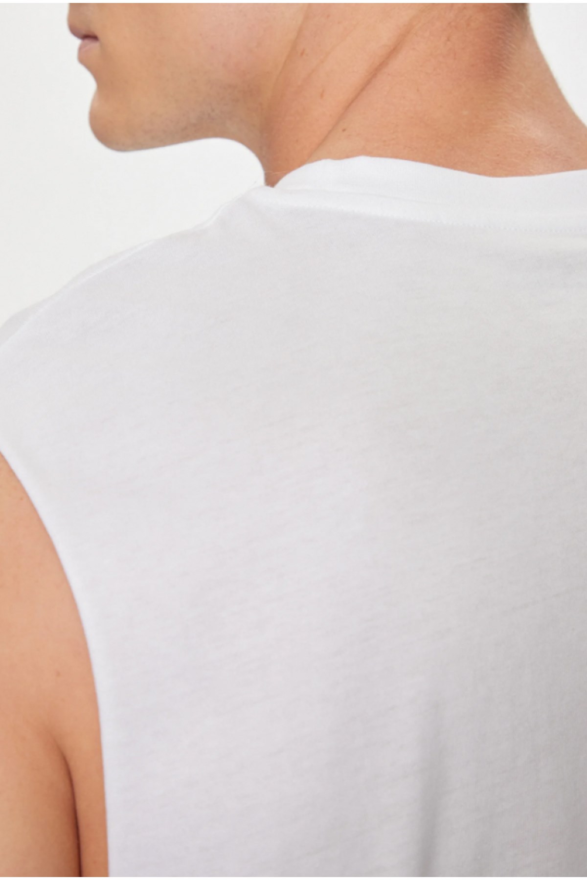 Jack & Jones Erkek Atlet 12253914 Beyaz