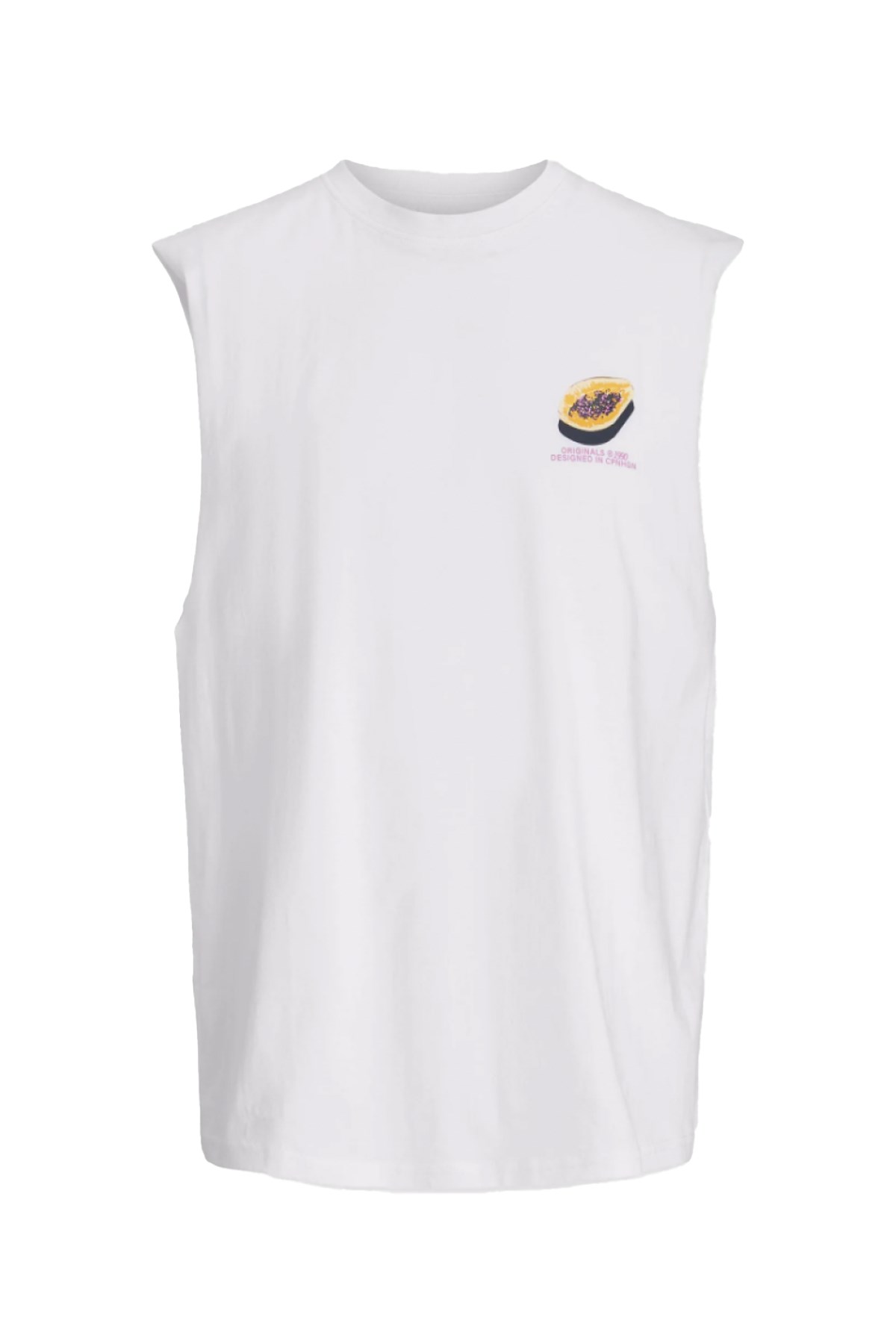 Jack & Jones Erkek Atlet 12253914 Beyaz