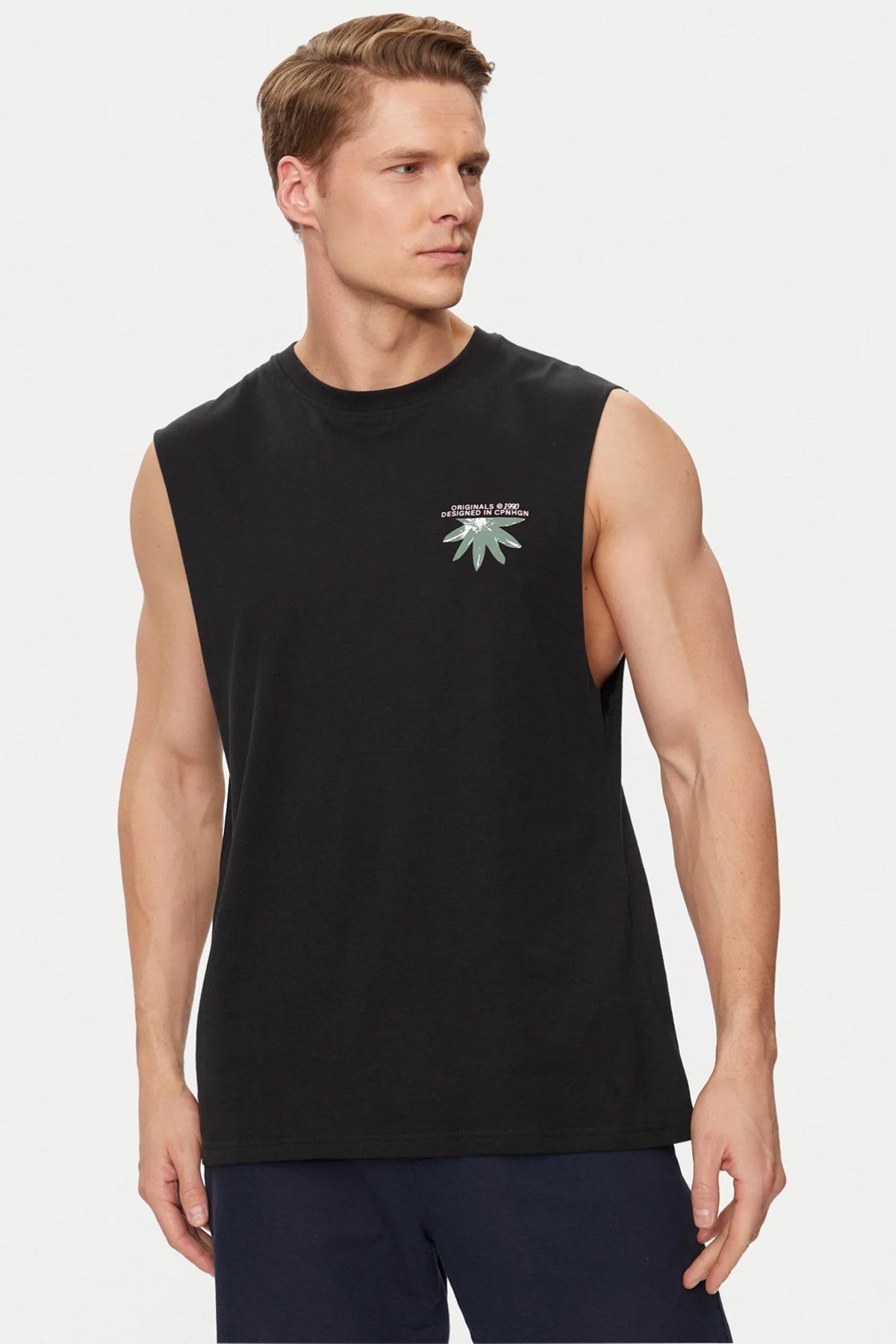 Jack & Jones Erkek Atlet 12253914 Siyah