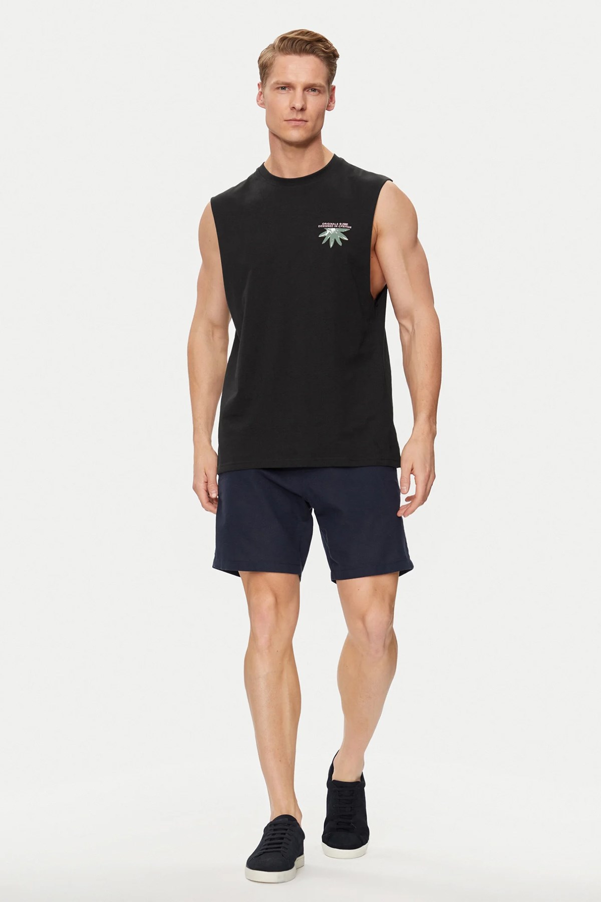 Jack & Jones Erkek Atlet 12253914 Siyah