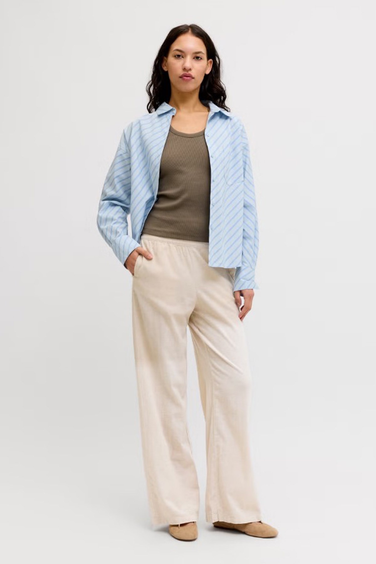 Jack & Jones Poppy Kadın Pantolon Bej