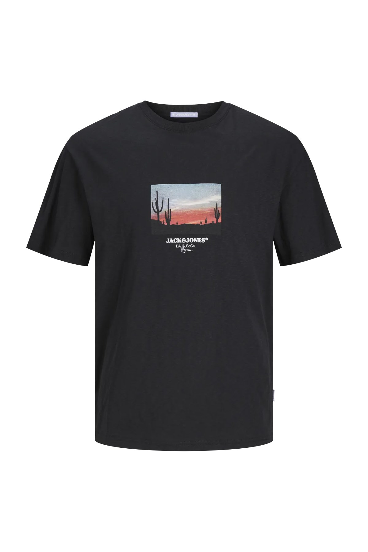 Jack & Jones Erkek Tişört 12255337 Siyah