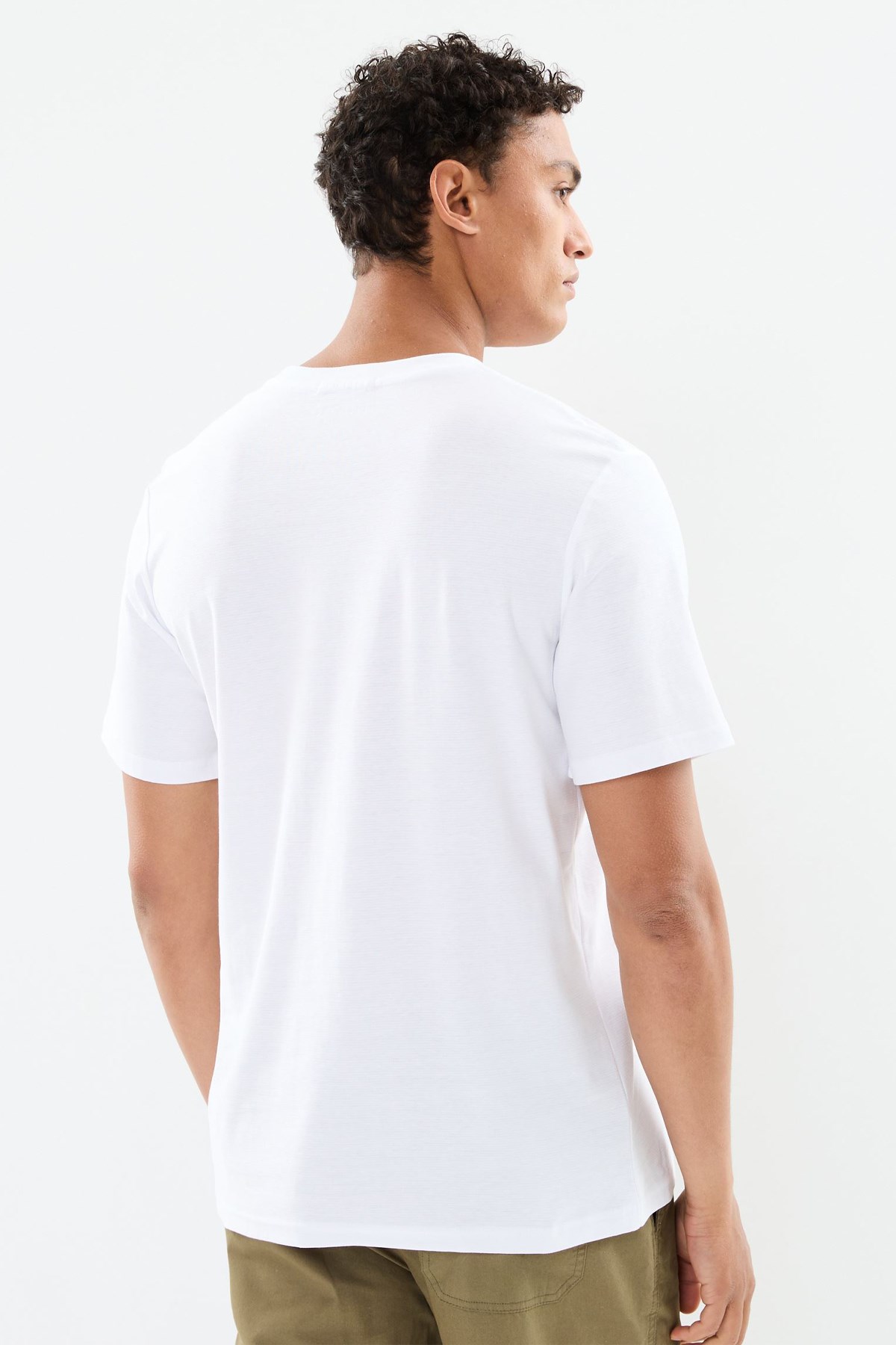 Jack & Jones Erkek Tişört 12255363 Beyaz