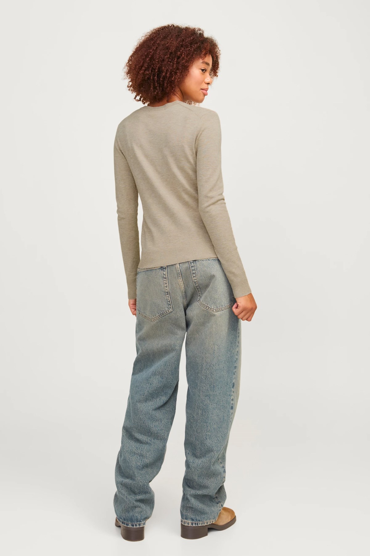 Jack & Jones Jxcara Kadın Kazak Gri