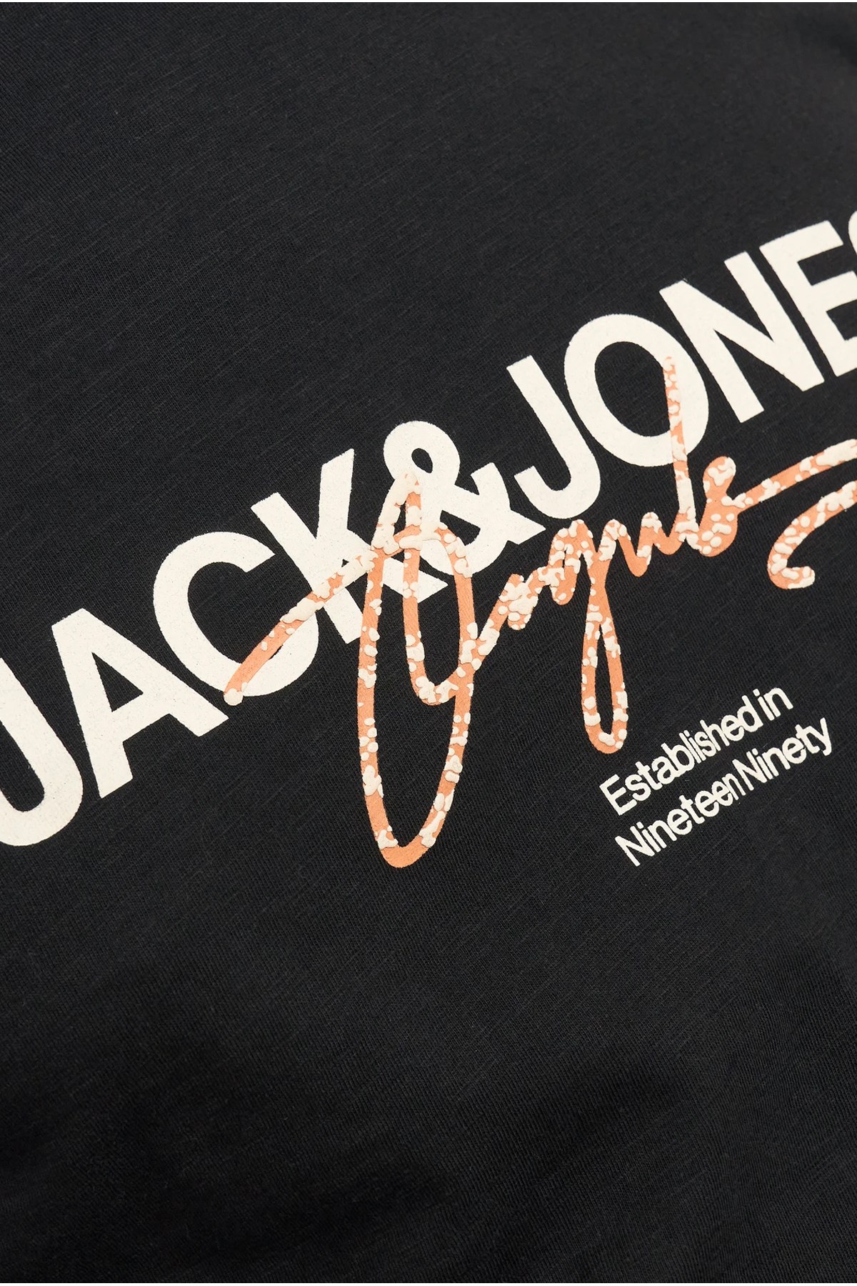 Jack & Jones Erkek Tişört 12255452 Siyah