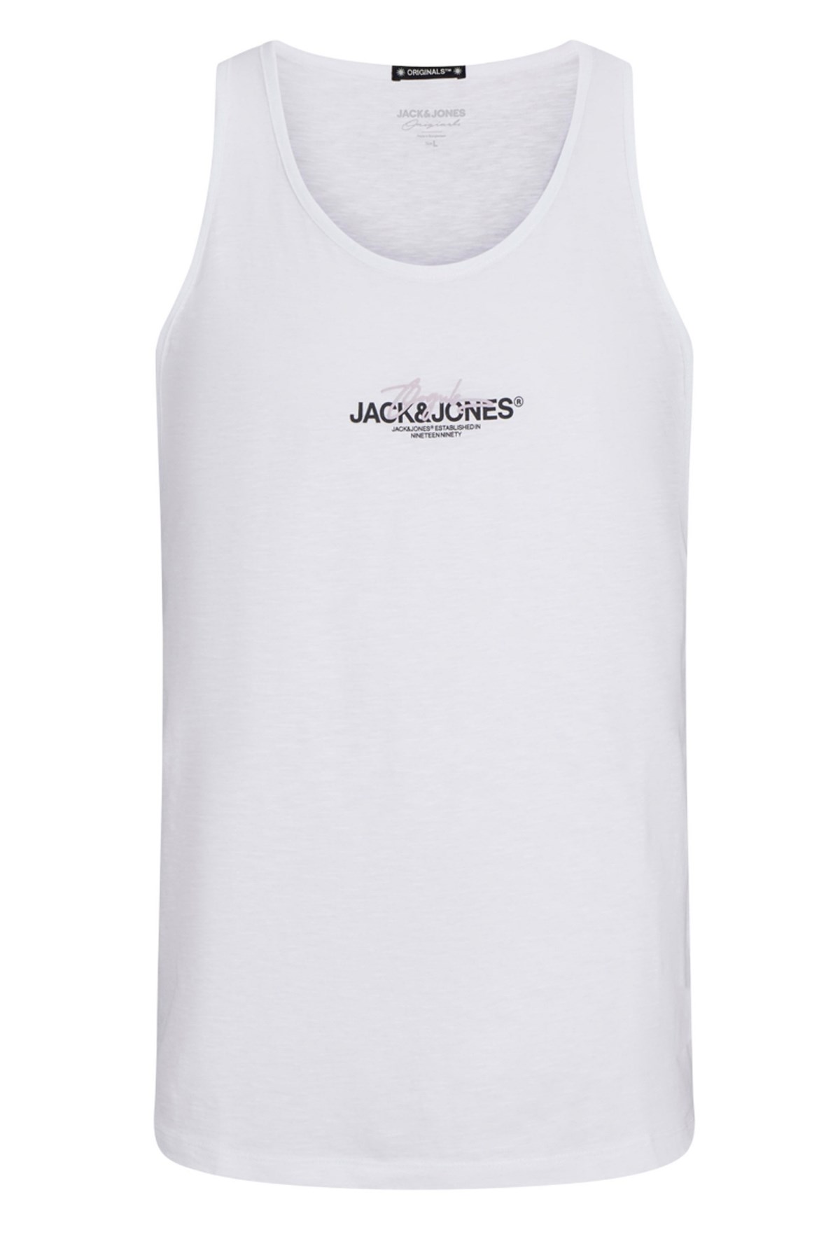 Jack & Jones Erkek Atlet 12255454 Beyaz