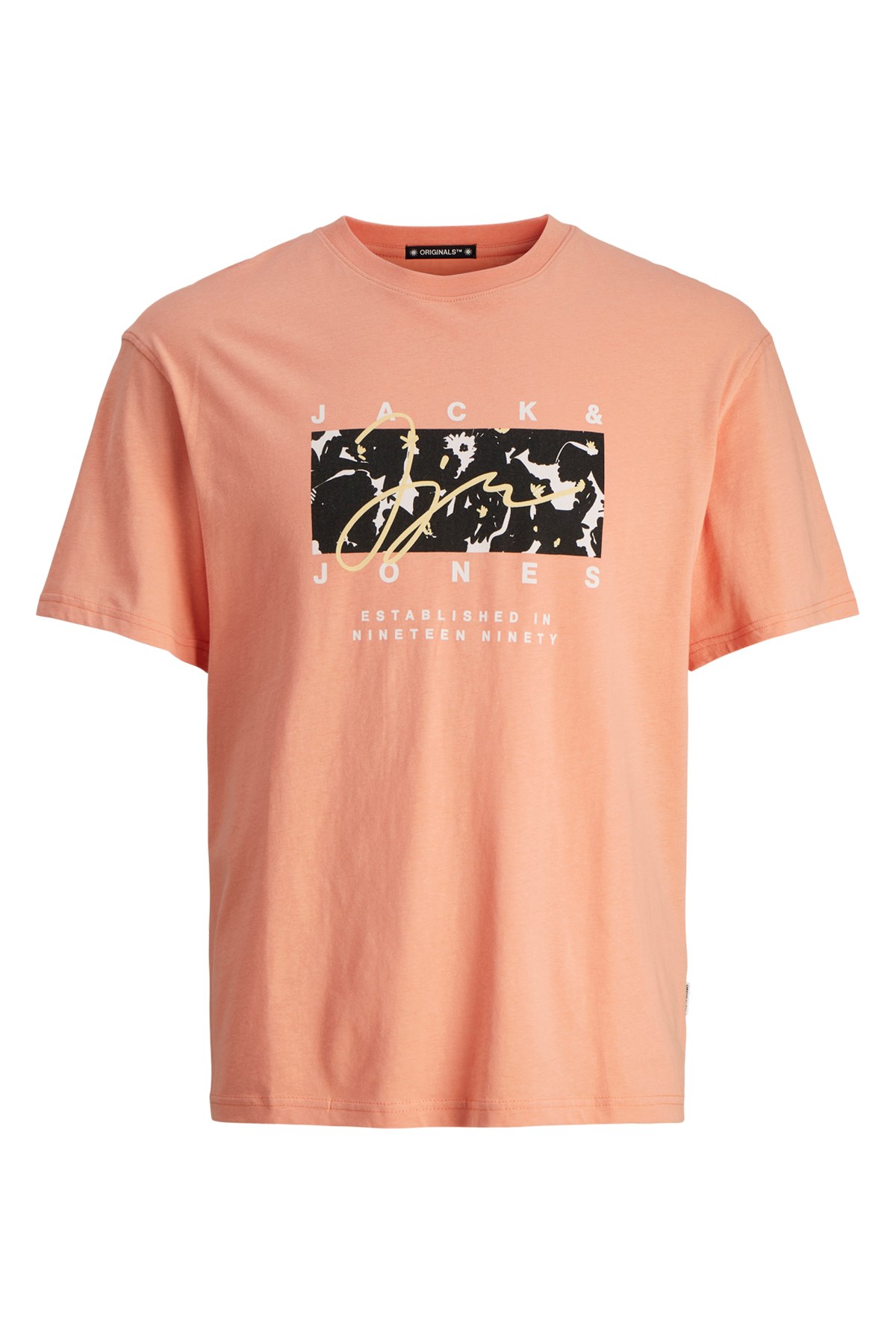 Jack & Jones Erkek Tişört 12255517 Turuncu