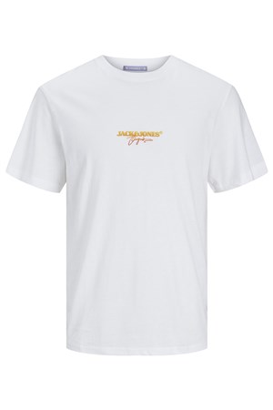 Jack & Jones Erkek Tişört 12255557 Beyaz