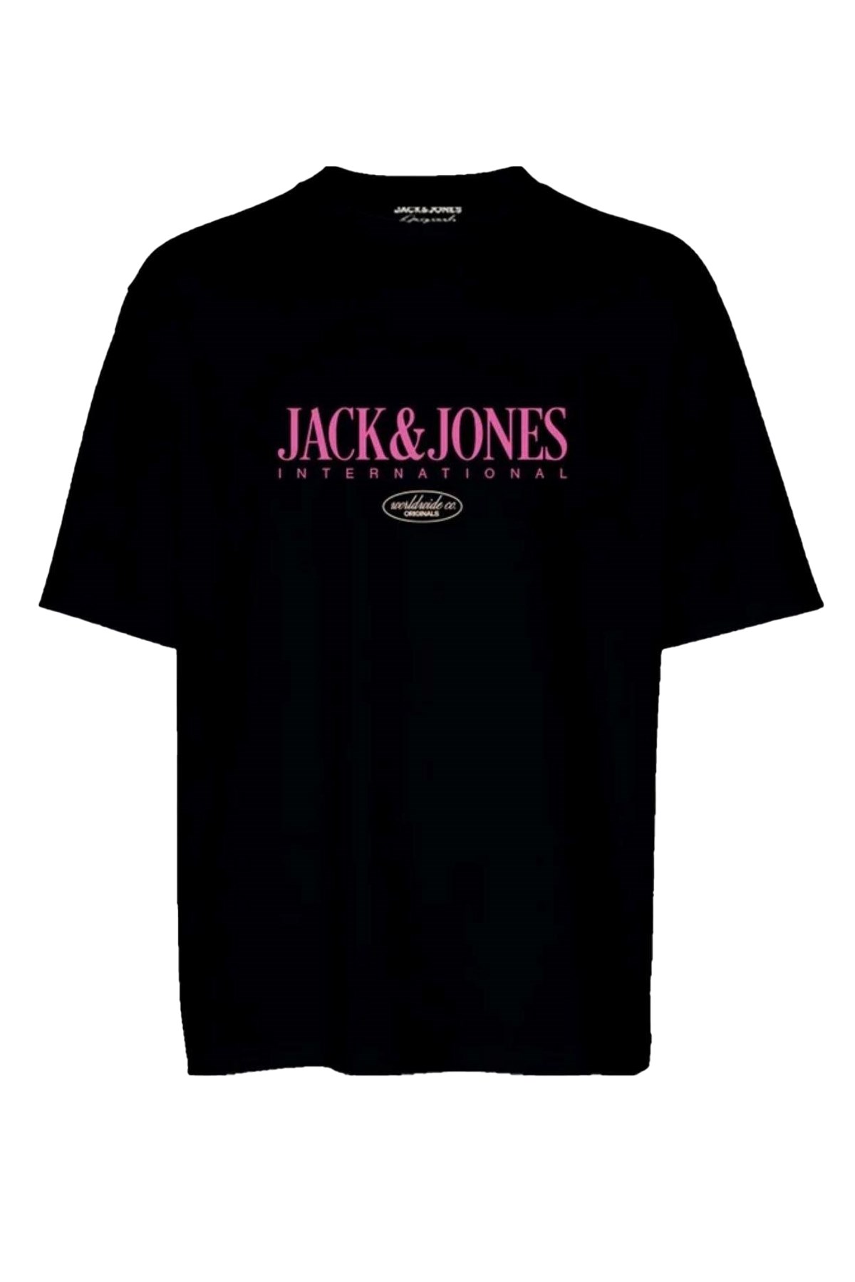 Jack & Jones Erkek Tişört 12255636 Siyah