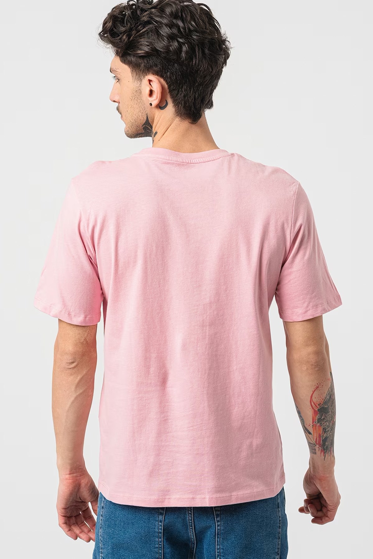 Jack & Jones Erkek Tişört 12255639 Pembe