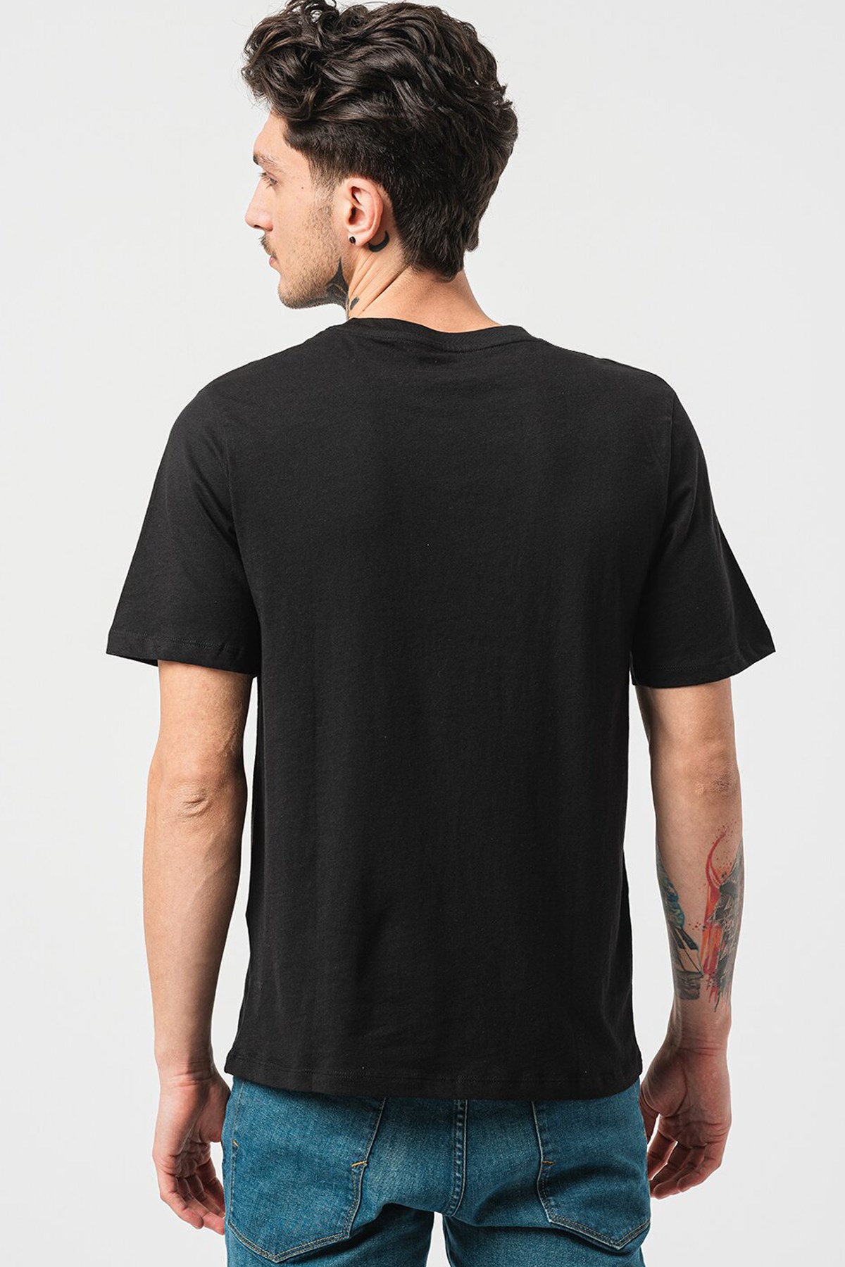 Jack & Jones Erkek Tişört 12255639 Siyah
