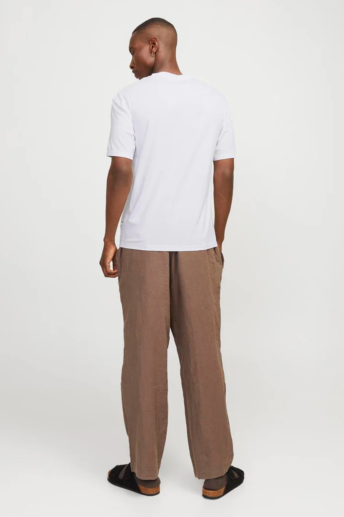 Jack & Jones Erkek Tişört 12256137 Beyaz