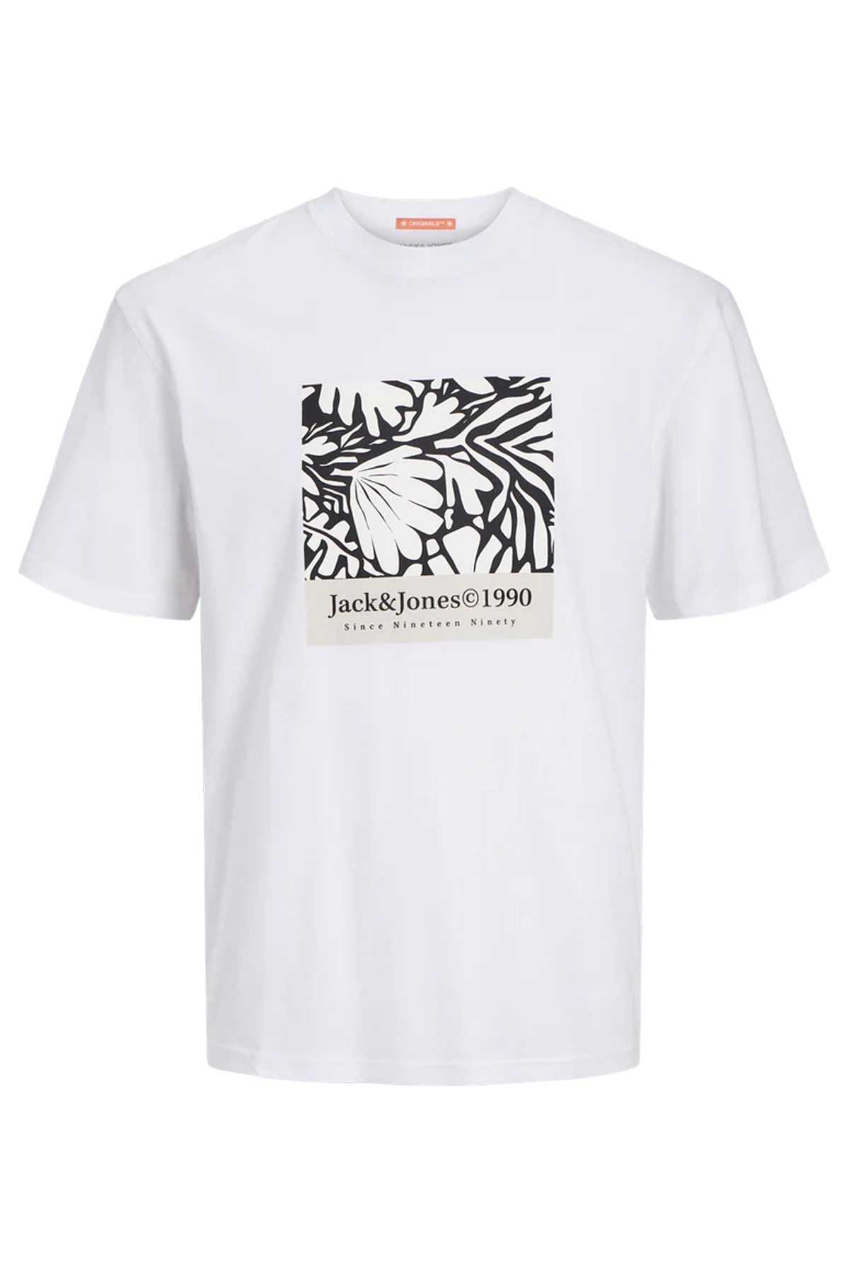 Jack & Jones Erkek Tişört 12256137 Beyaz