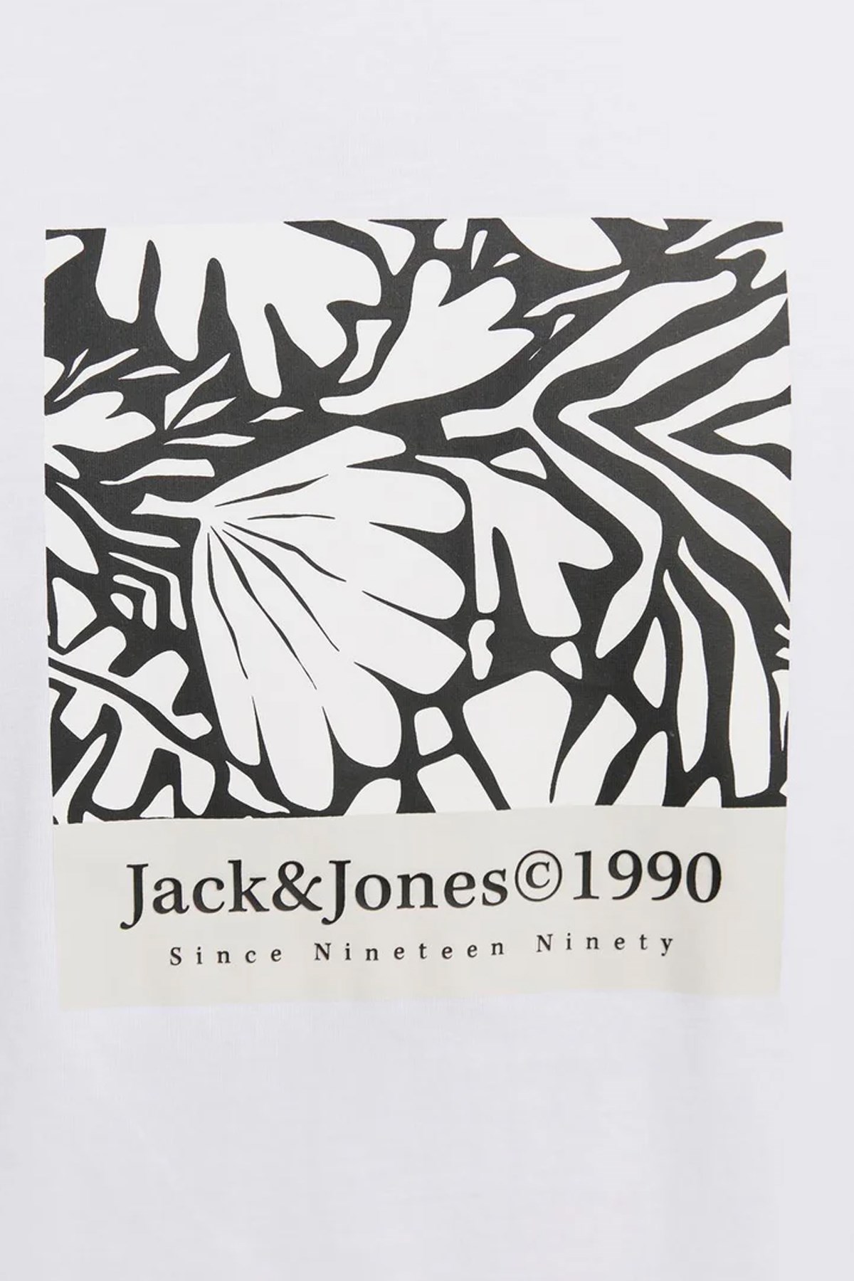 Jack & Jones Erkek Tişört 12256137 Beyaz