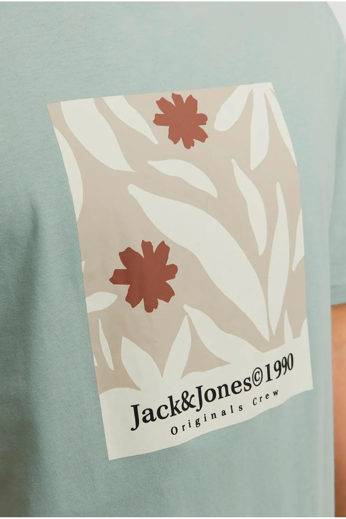 Jack & Jones Erkek Tişört 12256137 Mavi