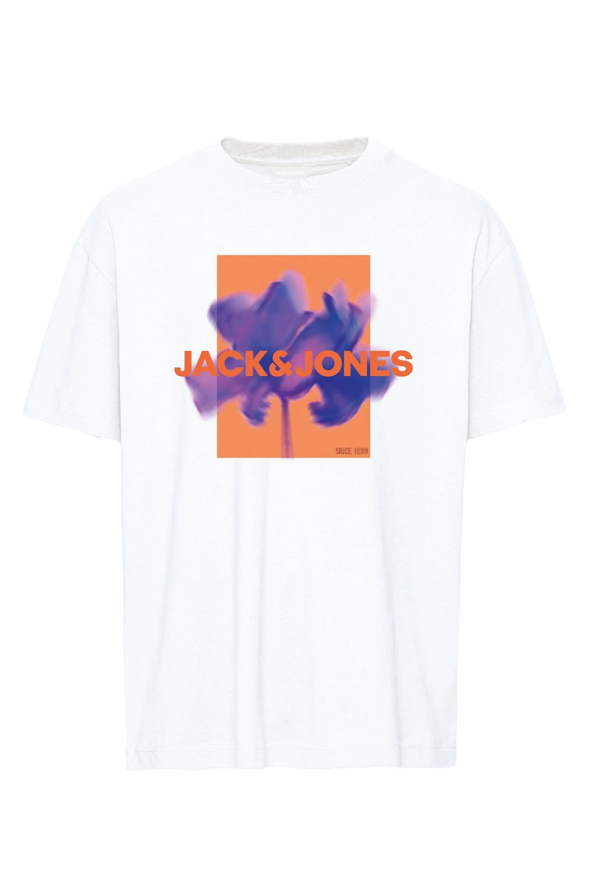 Jack & Jones Erkek Tişört 12256159 Beyaz