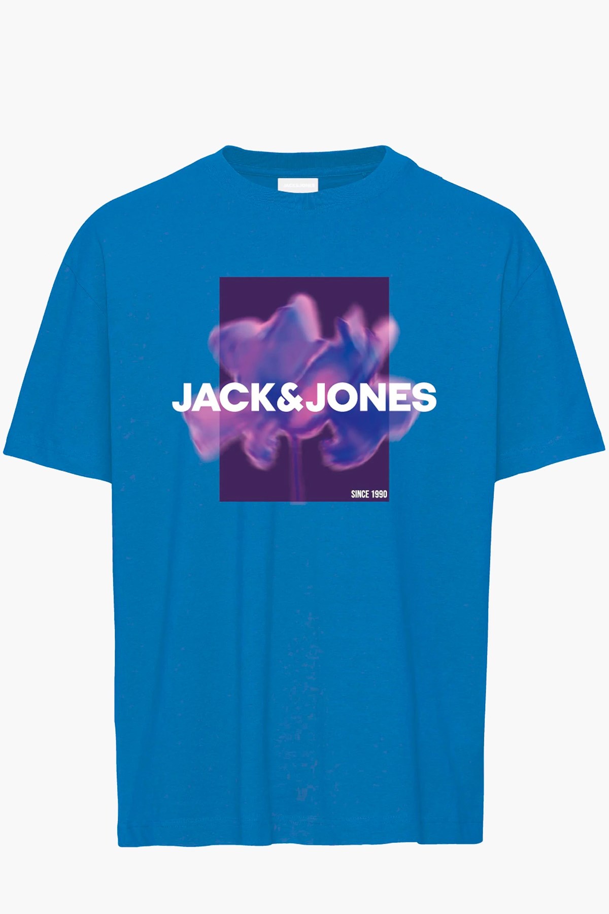 Jack & Jones Erkek Tişört 12256159 Mavi