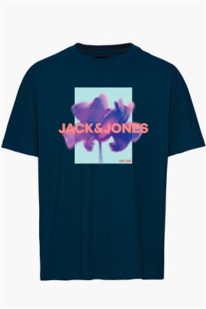 Jack & Jones Erkek Tişört 12256159 Lacivert