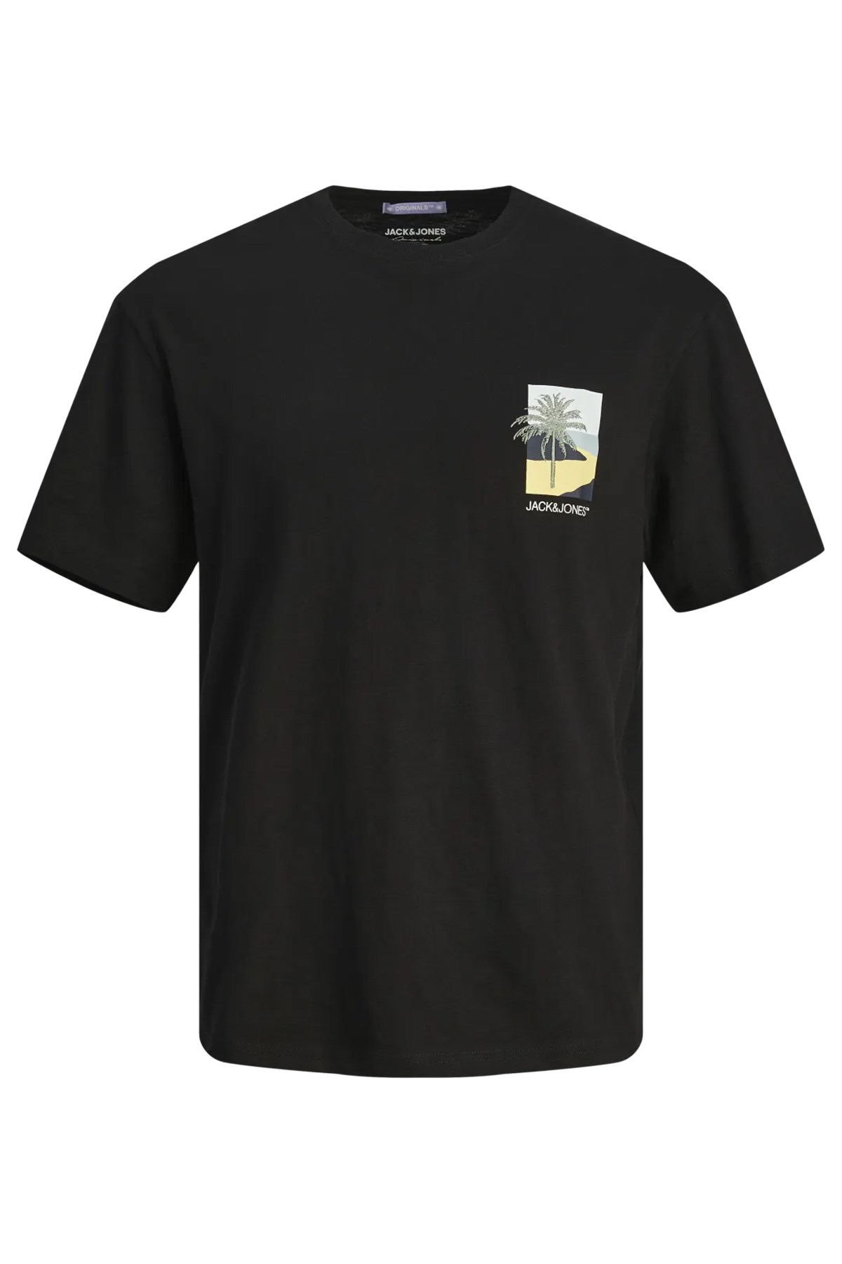 Jack & Jones Erkek Tişört 12256215 Siyah
