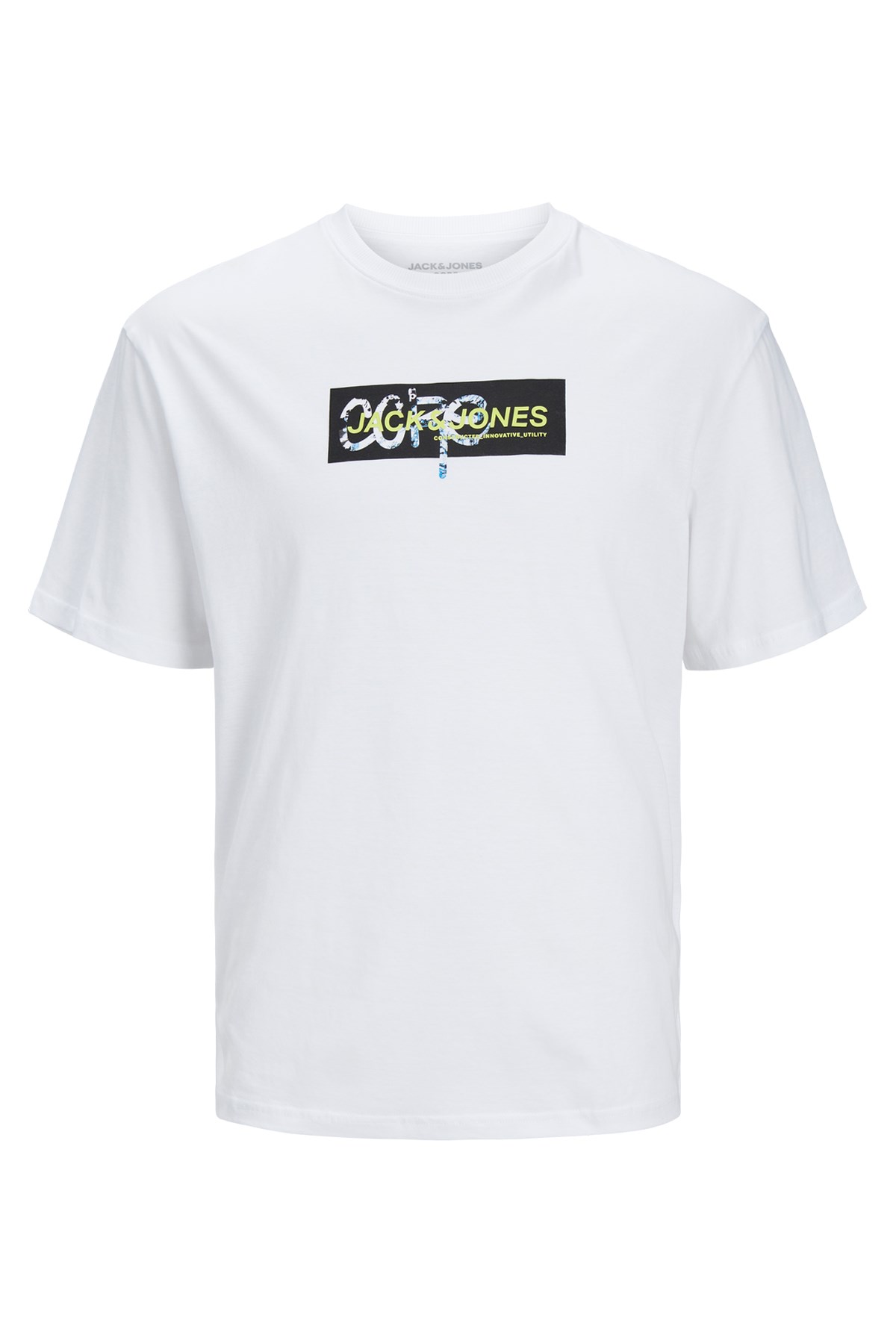 Jack & Jones Erkek Tişört 12256237 Beyaz