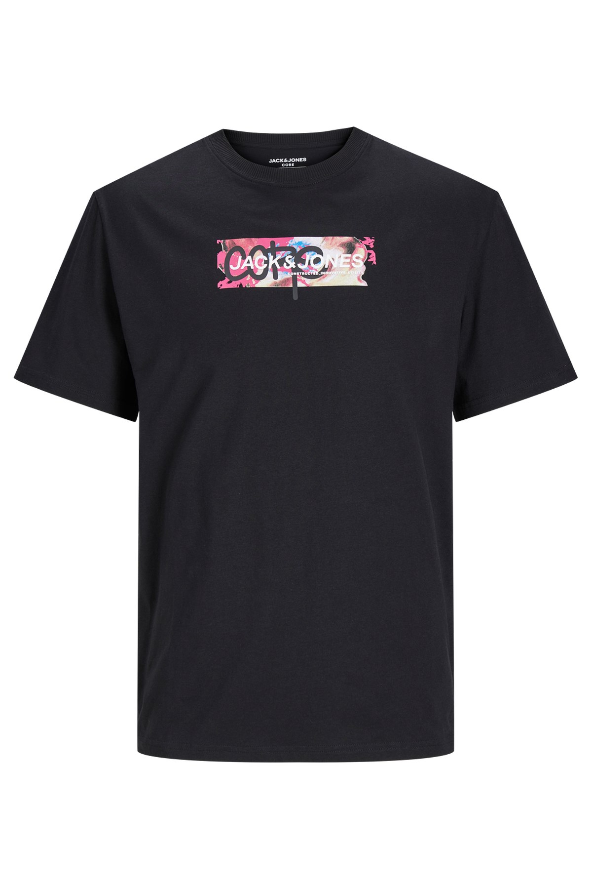 Jack & Jones Erkek Tişört 12256237 Siyah