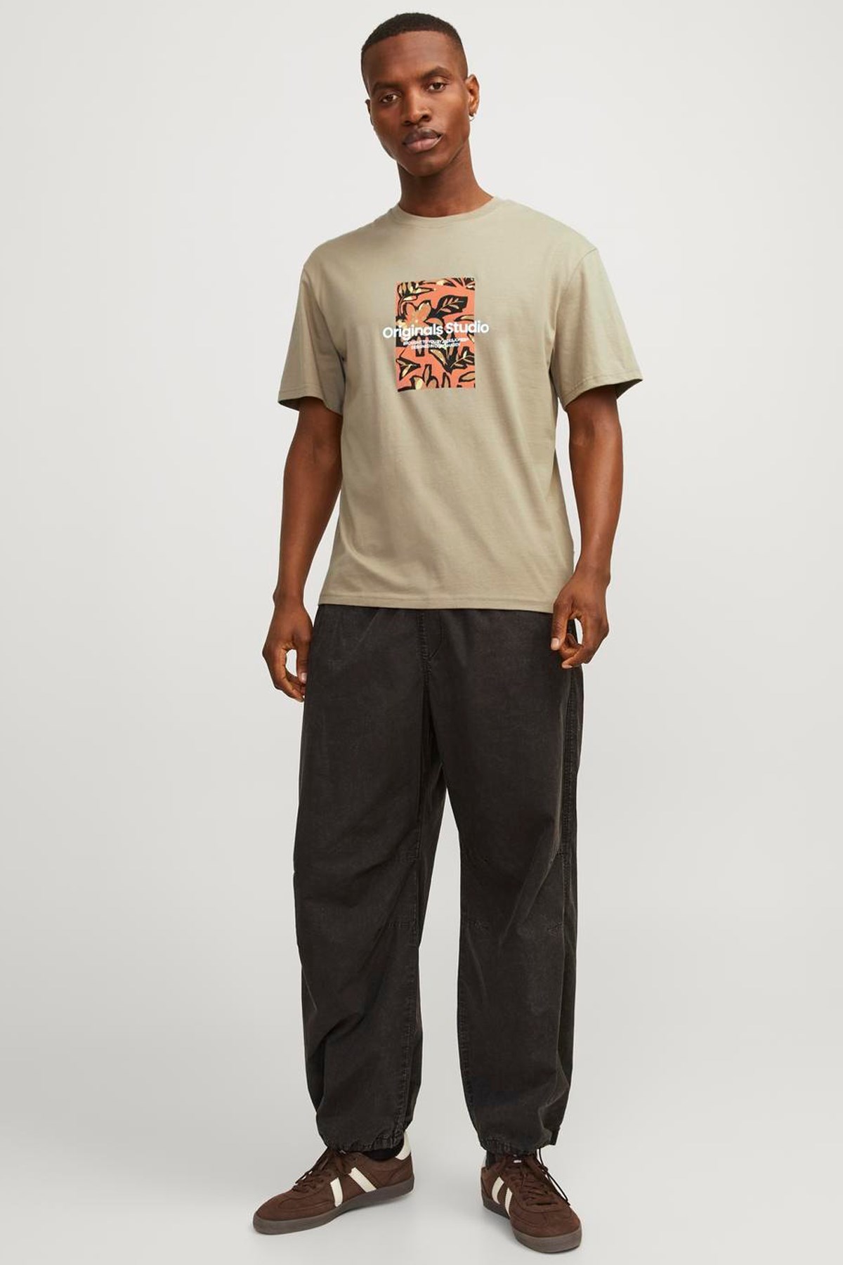 Jack & Jones Erkek Tişört 12256717 Bej