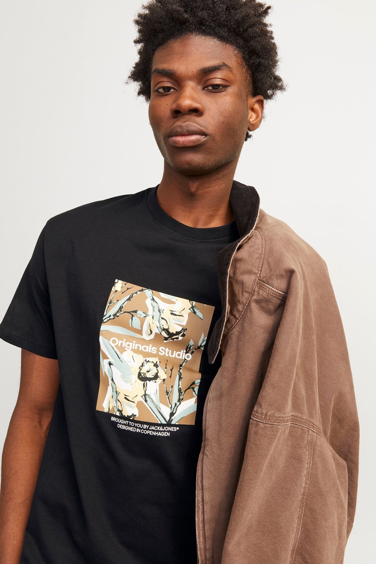 Jack & Jones Erkek Tişört 12256717 Siyah