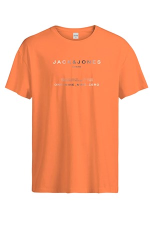 Jack & Jones Erkek Tişört 12256771 Turuncu