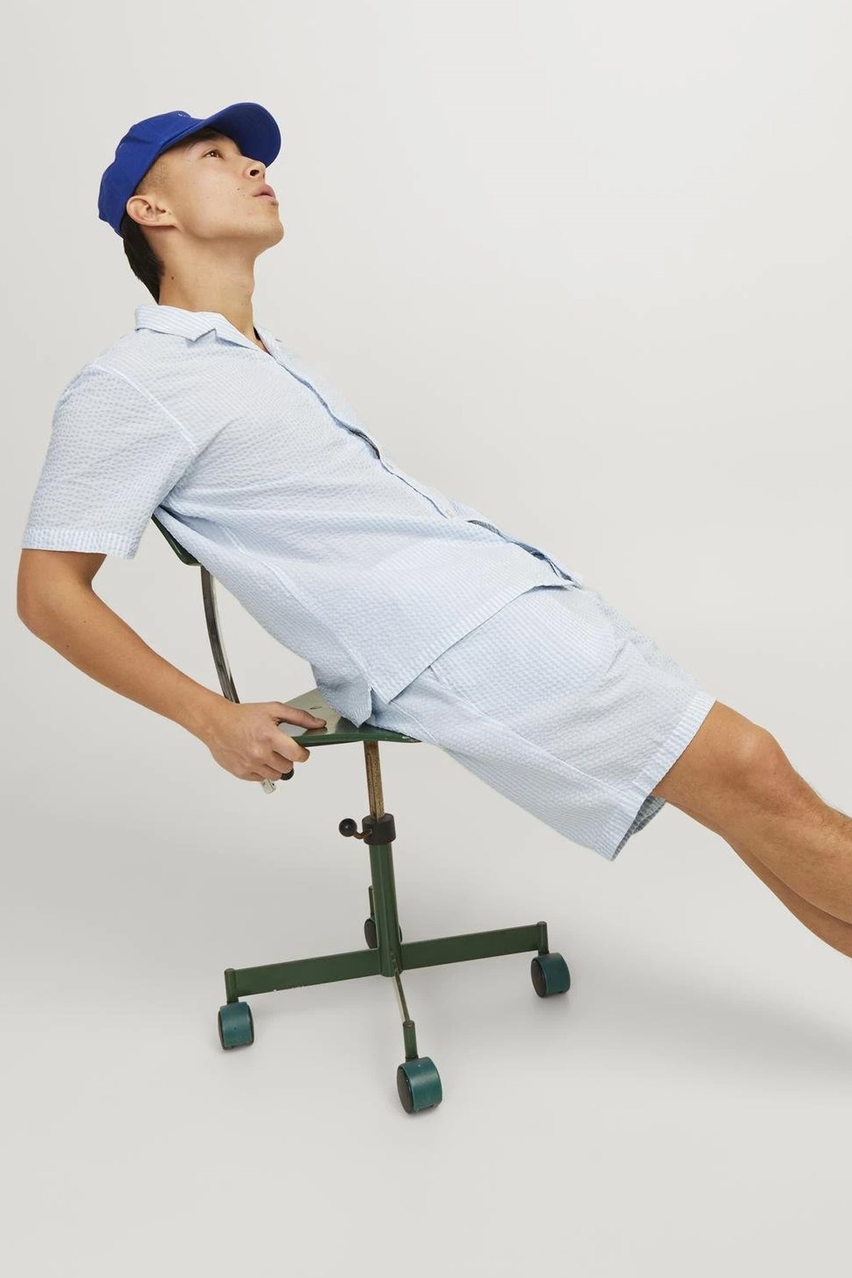 Jack & Jones Erkek Gömlek 12256772 Mavi