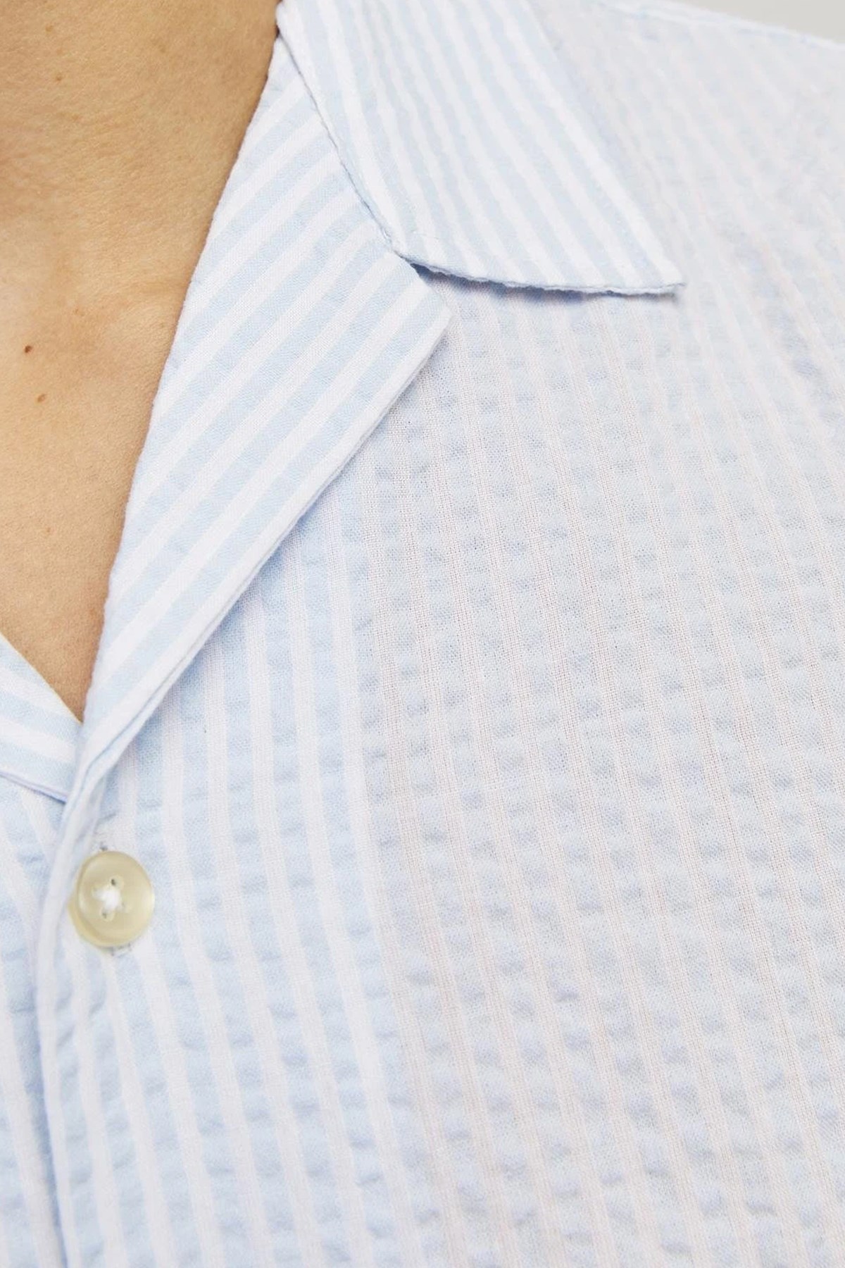 Jack & Jones Erkek Gömlek 12256772 Mavi