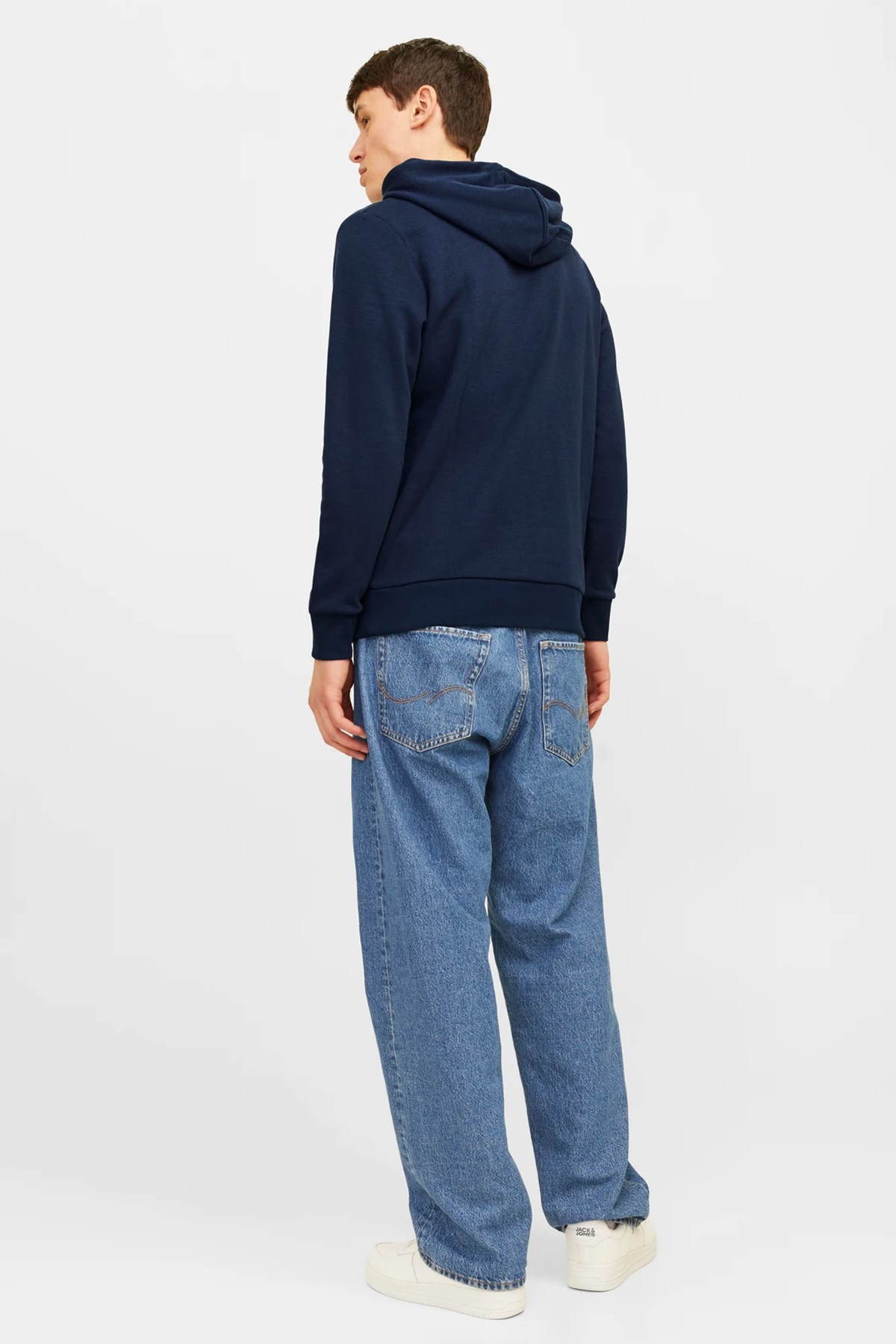 Jack & Jones Tiley Kapüşonlu Erkek Sweat 12256807 Lacivert