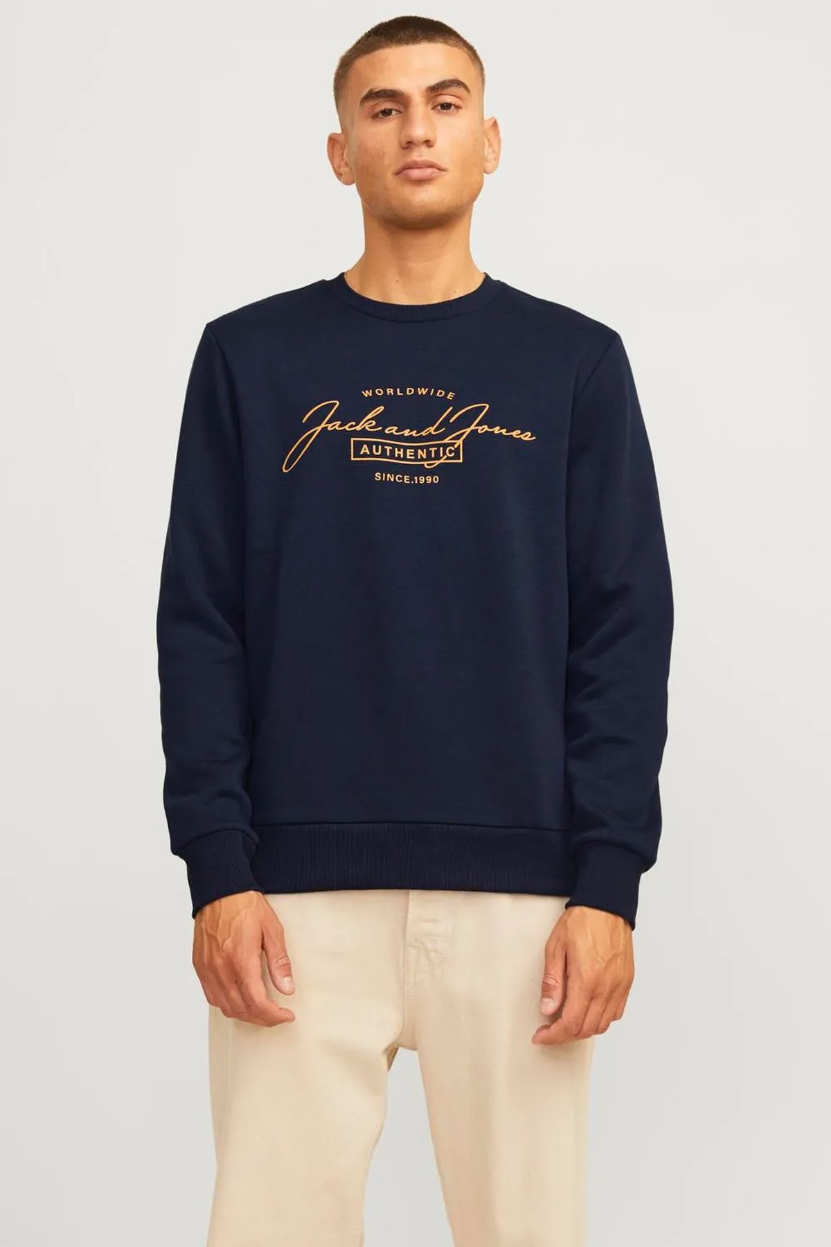 Jack & Jones Ferris Erkek Sweat 12256837 Lacivert