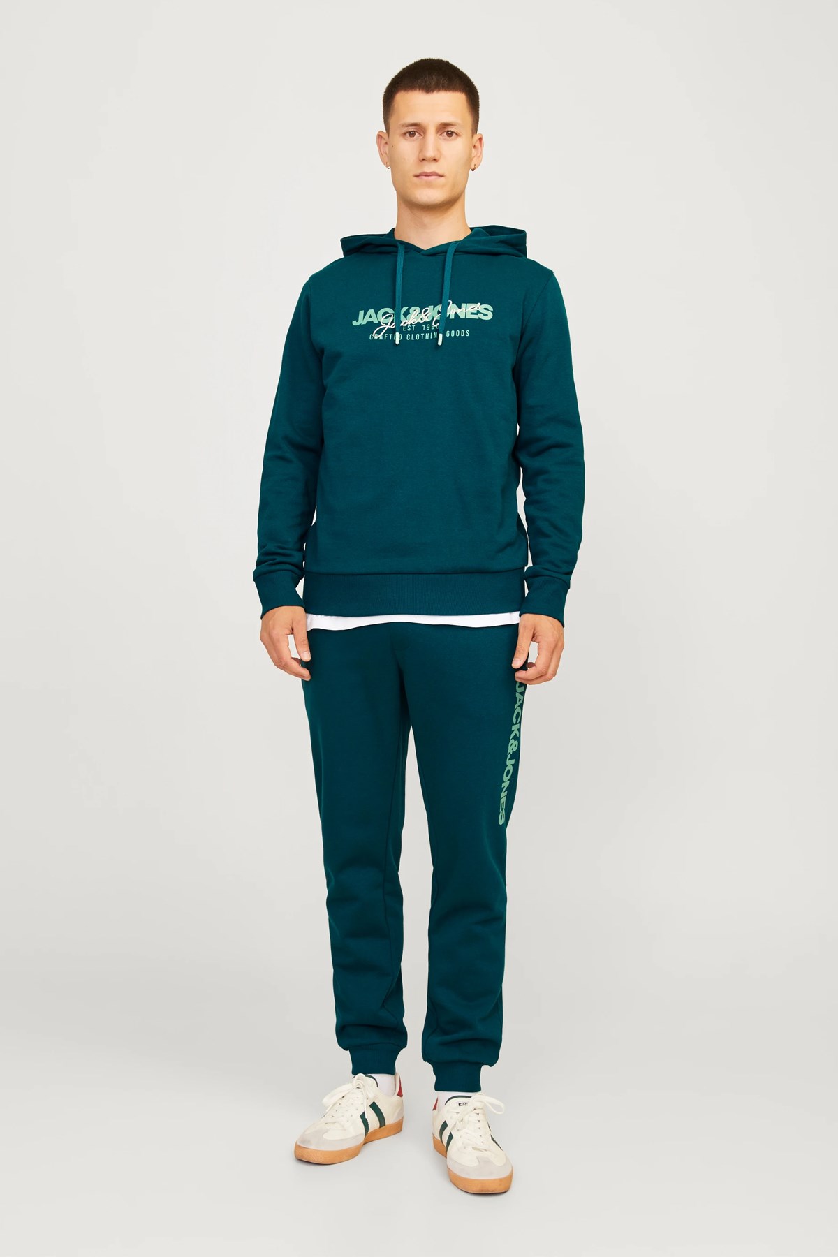 Jack & Jones Alvis Kapüşonlu Erkek Sweat 12256848 Mavi