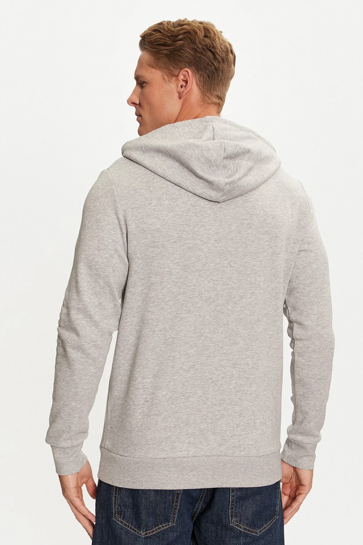Jack & Jones Nolan Kapüşonlu Sweat 12256849 Gri