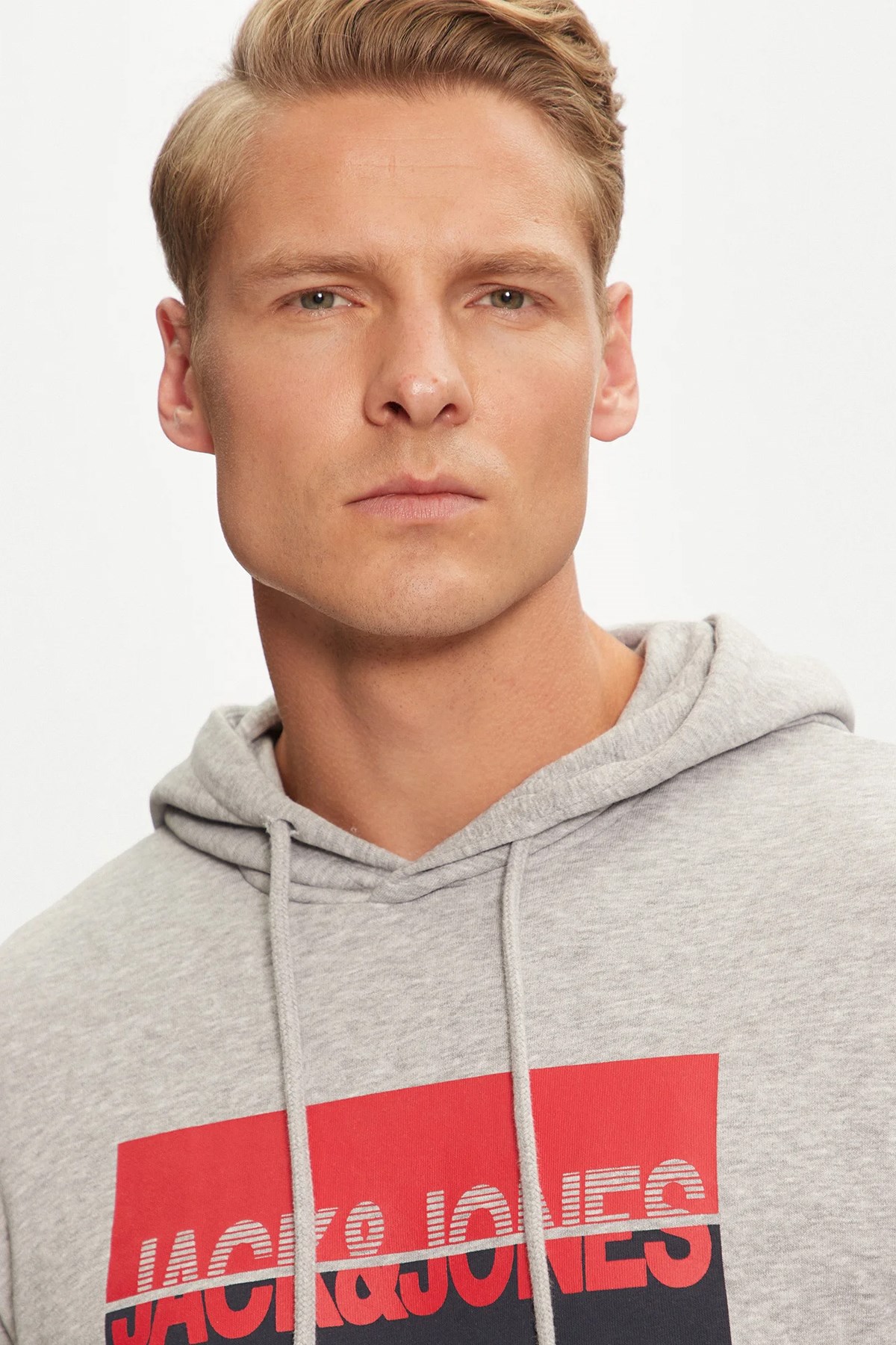 Jack & Jones Nolan Kapüşonlu Sweat 12256849 Gri