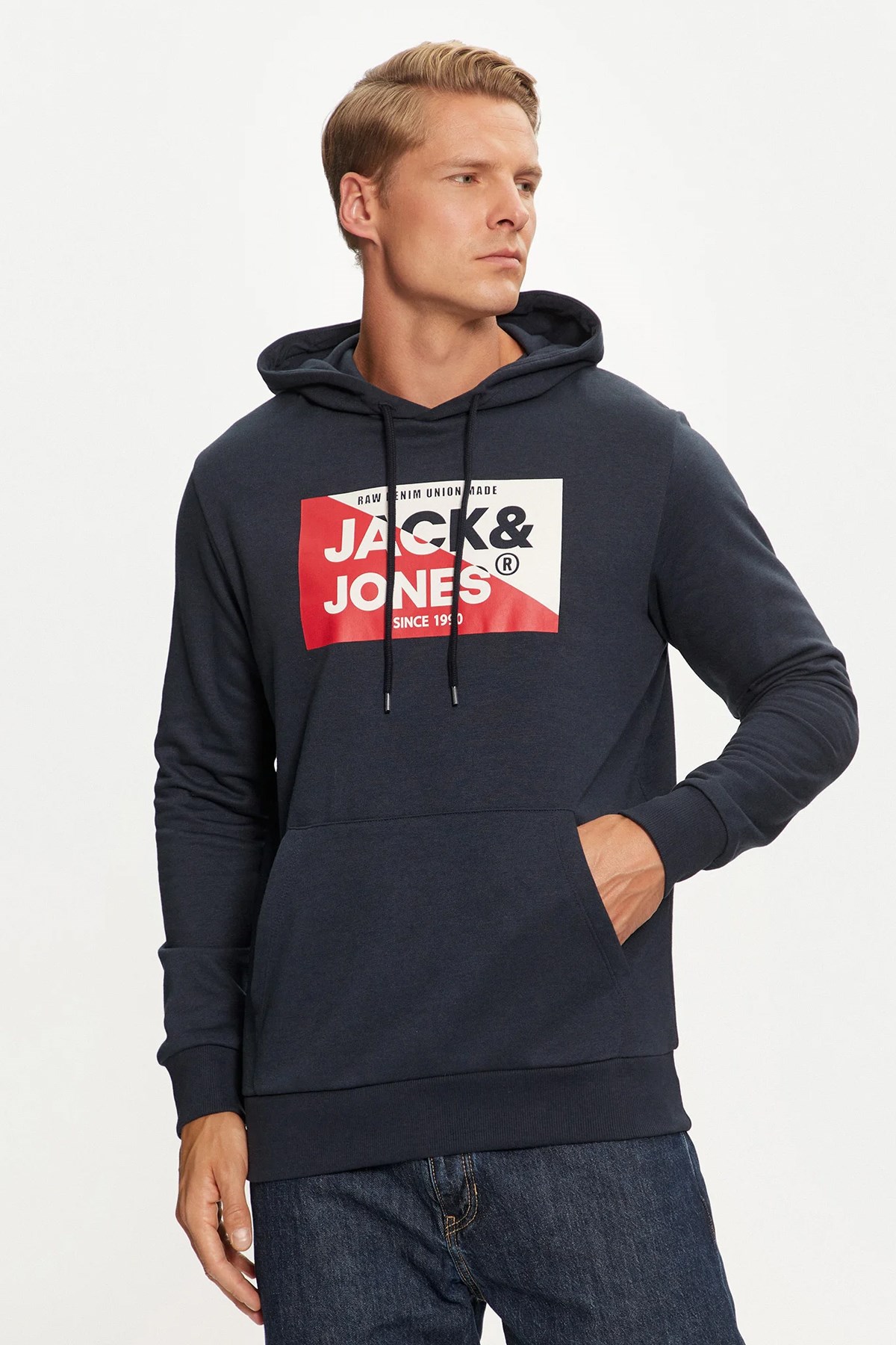 Jack & Jones Nolan Kapüşonlu Sweat 12256849 Lacivert