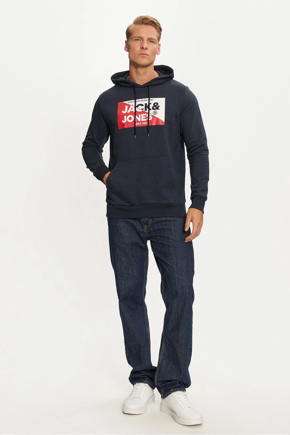 Jack & Jones Nolan Kapüşonlu Sweat 12256849 Lacivert