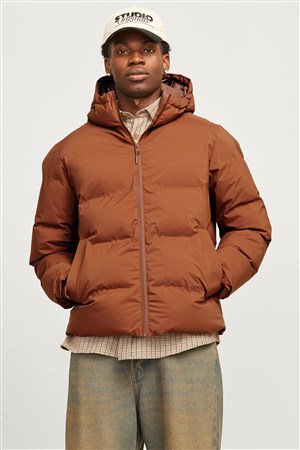 Jack & Jones Moon Hood Puffer Erkek Mont 12256882