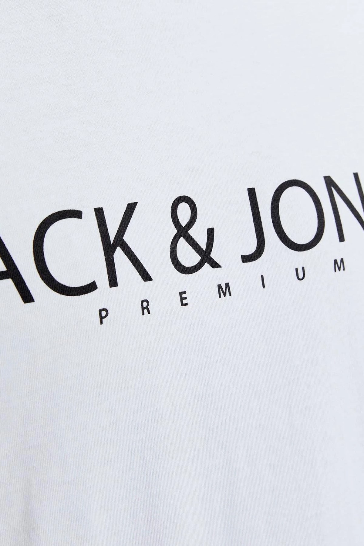 Jack & Jones Erkek Tişört 12256971 Beyaz