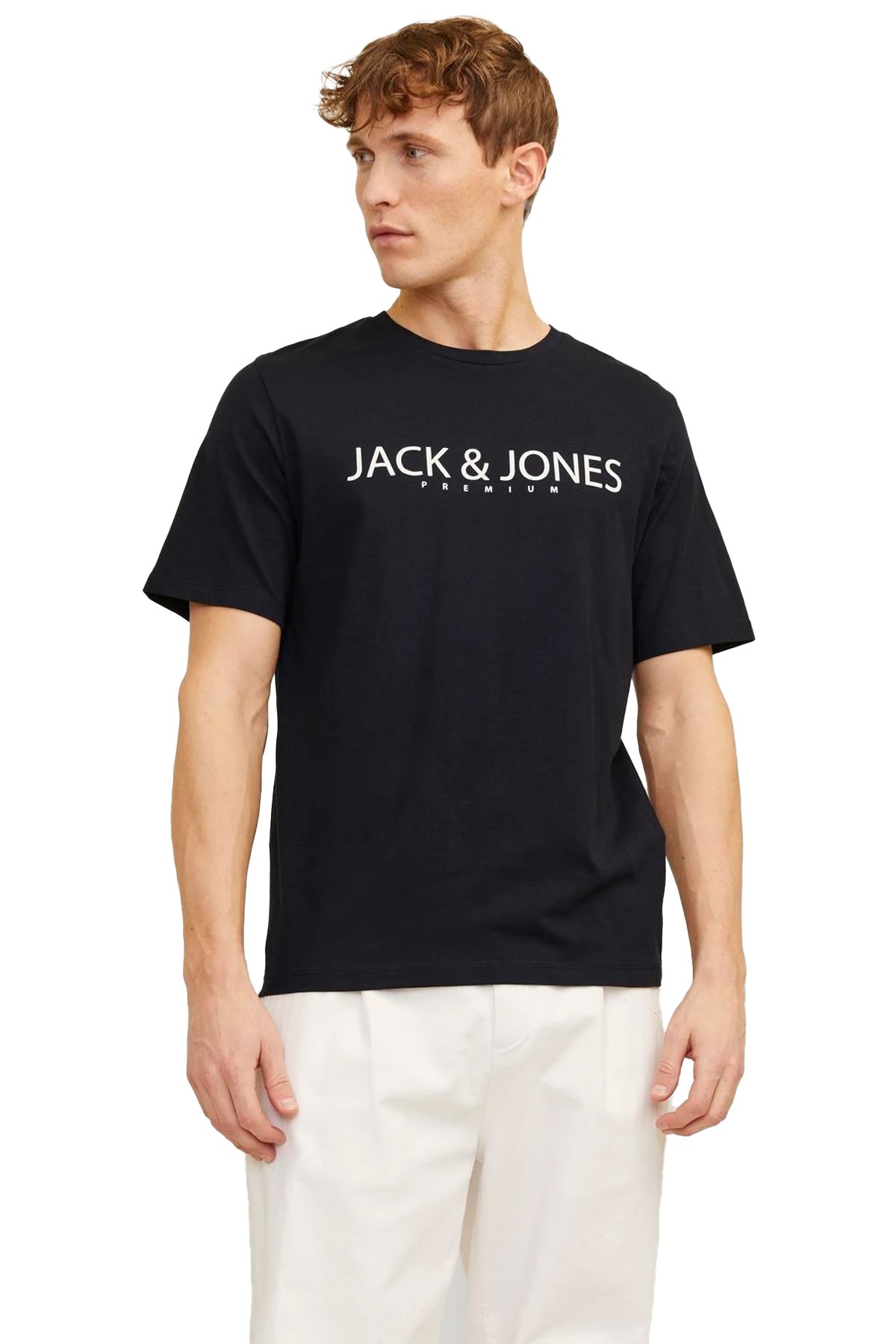Jack & Jones Erkek Tişört 12256971 Siyah