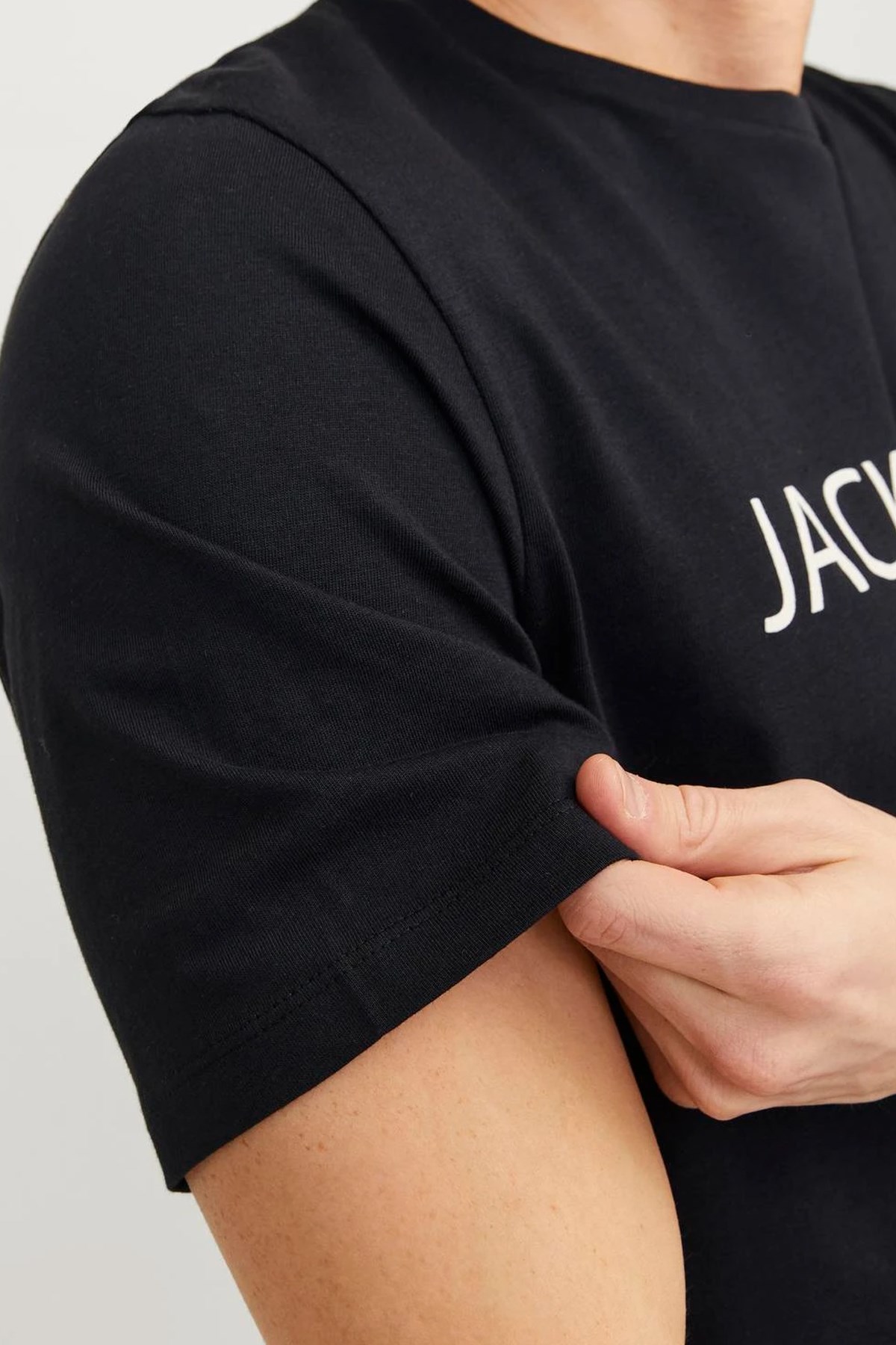 Jack & Jones Erkek Tişört 12256971 Siyah