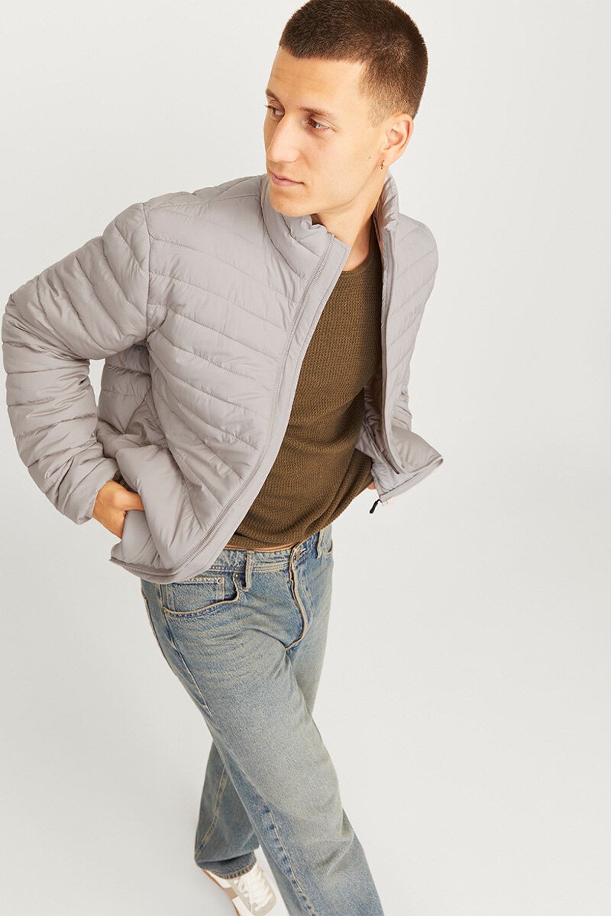 Jack & Jones Jjestate Erkek Mont 12256985 Gri