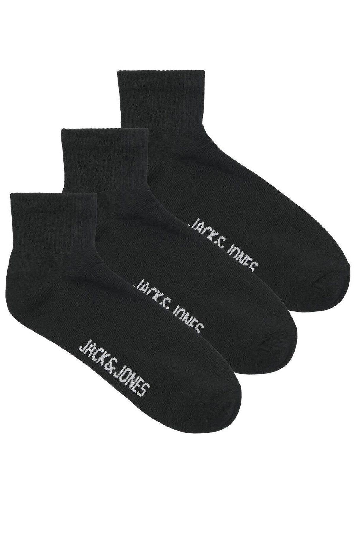 Jack & Jones Jacleon Short Tenis 3'lü Çorap 12257150 Siyah