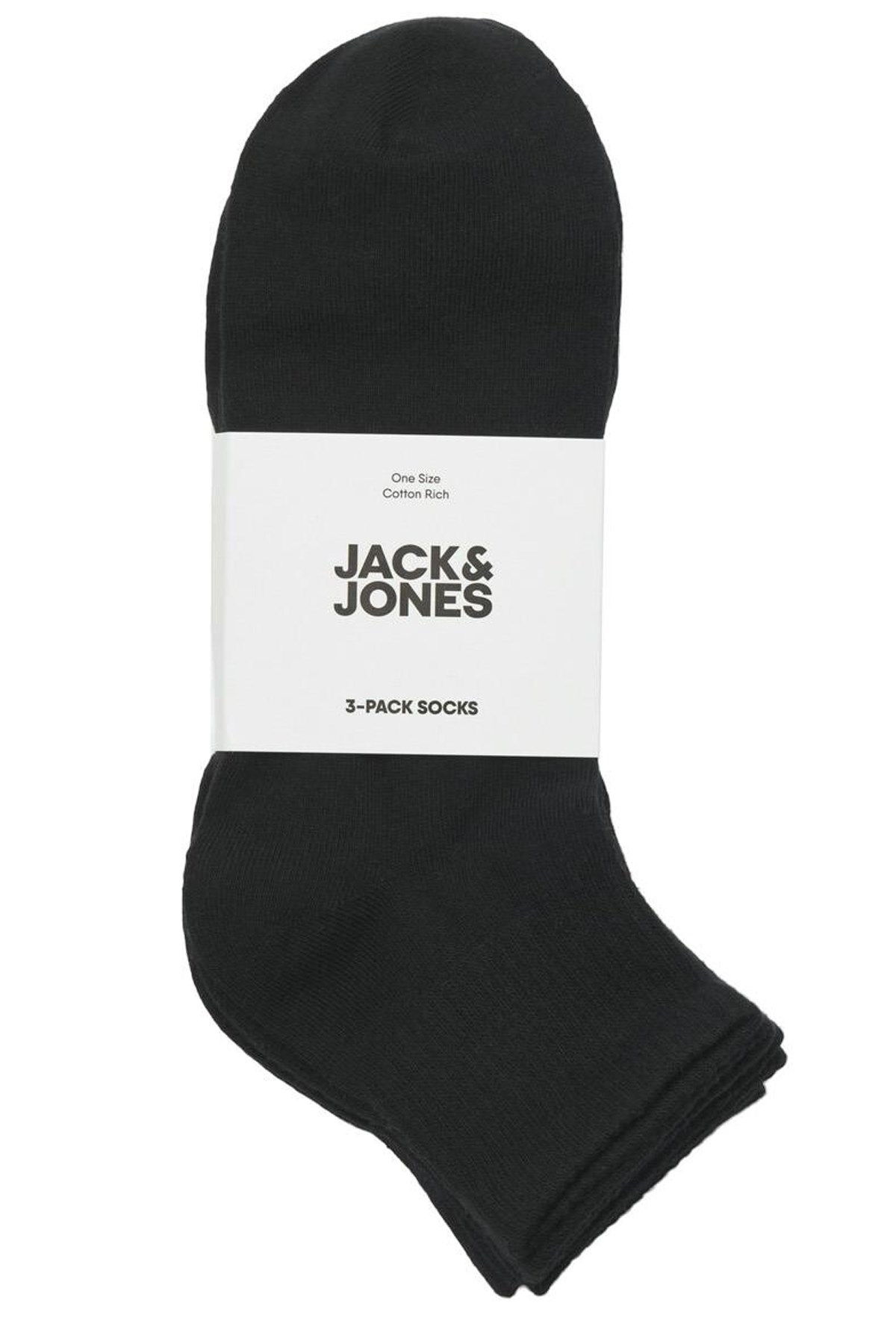 Jack & Jones Jacleon Short Tenis 3'lü Çorap 12257150 Siyah