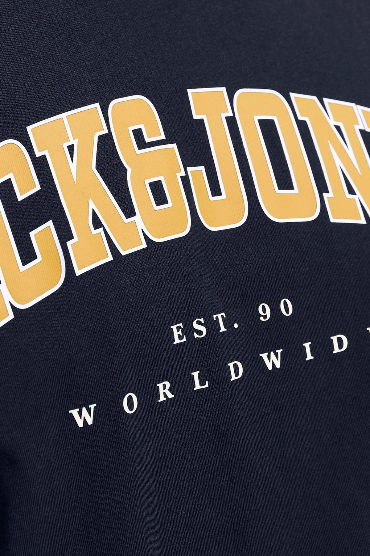 Jack & Jones Erkek Jjecaleb Varsity Tişört 12257579 Lacivert