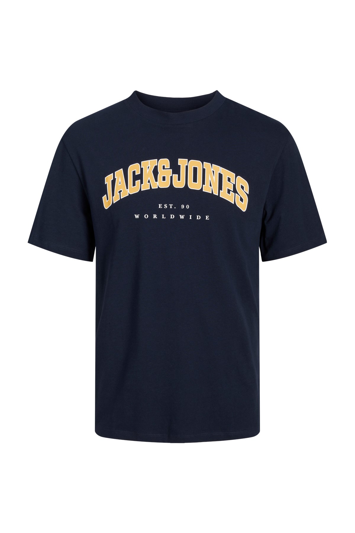 Jack & Jones Erkek Jjecaleb Varsity Tişört 12257579 Lacivert