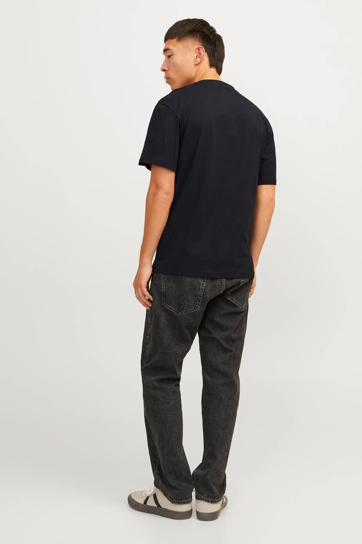 Jack & Jones Erkek Jjecaleb Varsity Tişört 12257579 Siyah